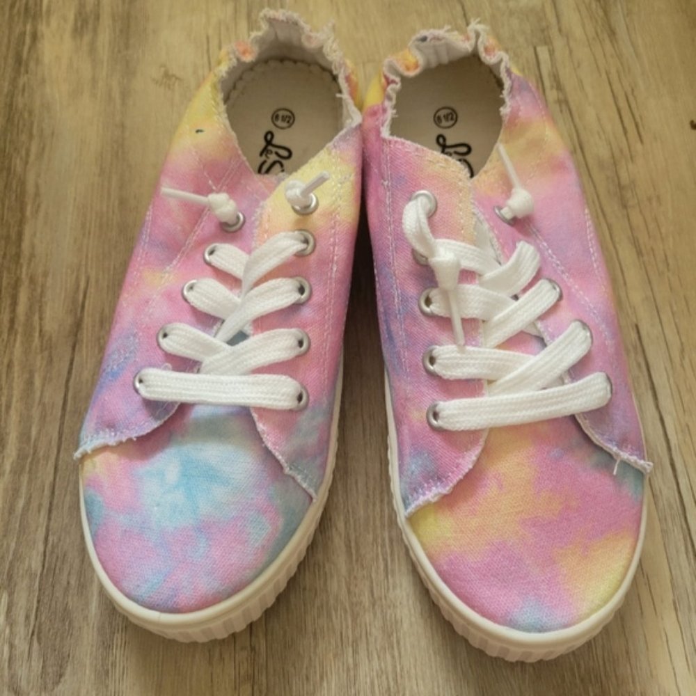 La sheela pink toe dye shoes